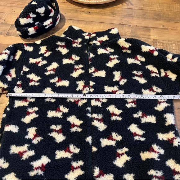 Radish Countrywear Sherpa Fleece Zip Up Jacket Scotty Dogs Scottish Terriers L - Picture 8 of 16